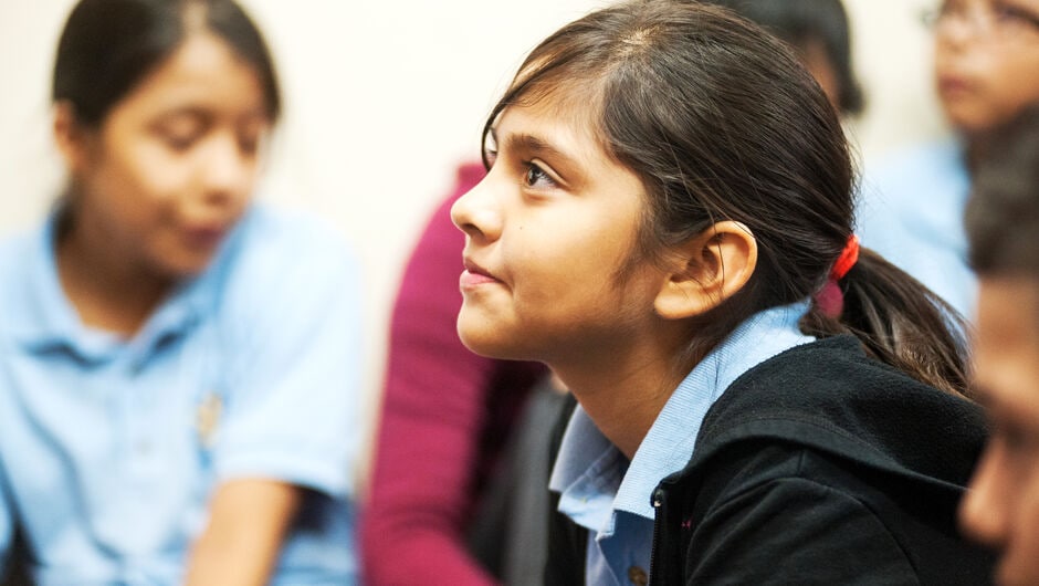 Alt text: Students in a classroom