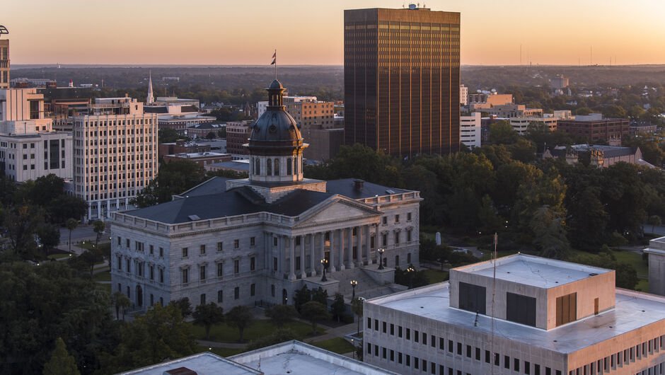 View of downtown Columbia SC